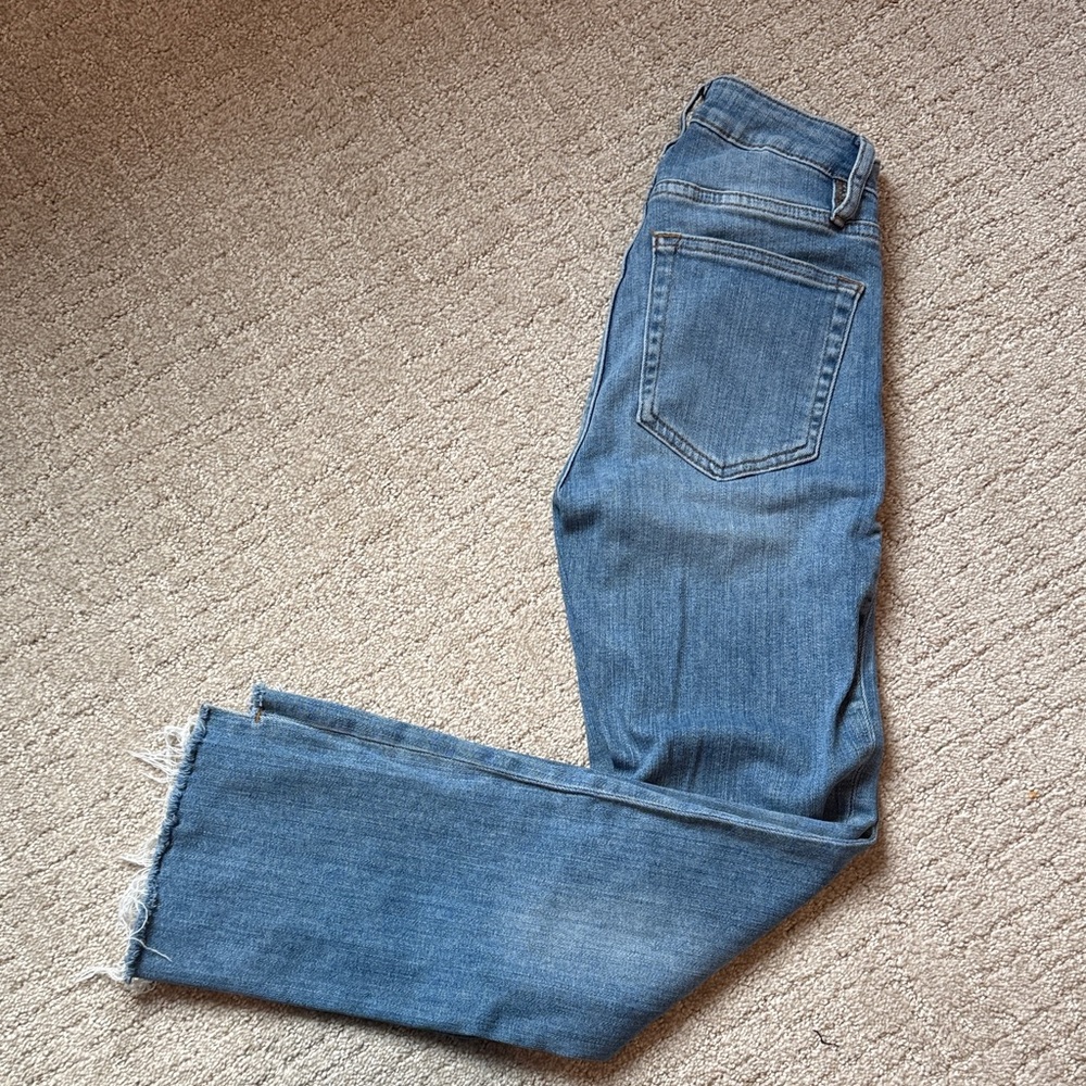 Frame Denim Women's Le Crop Mini Boot Jeans in Blue
